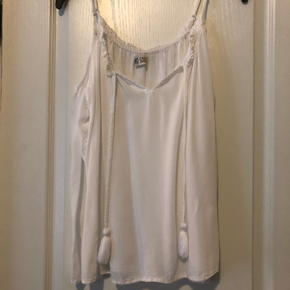 Beautiful cold shoulder boho top